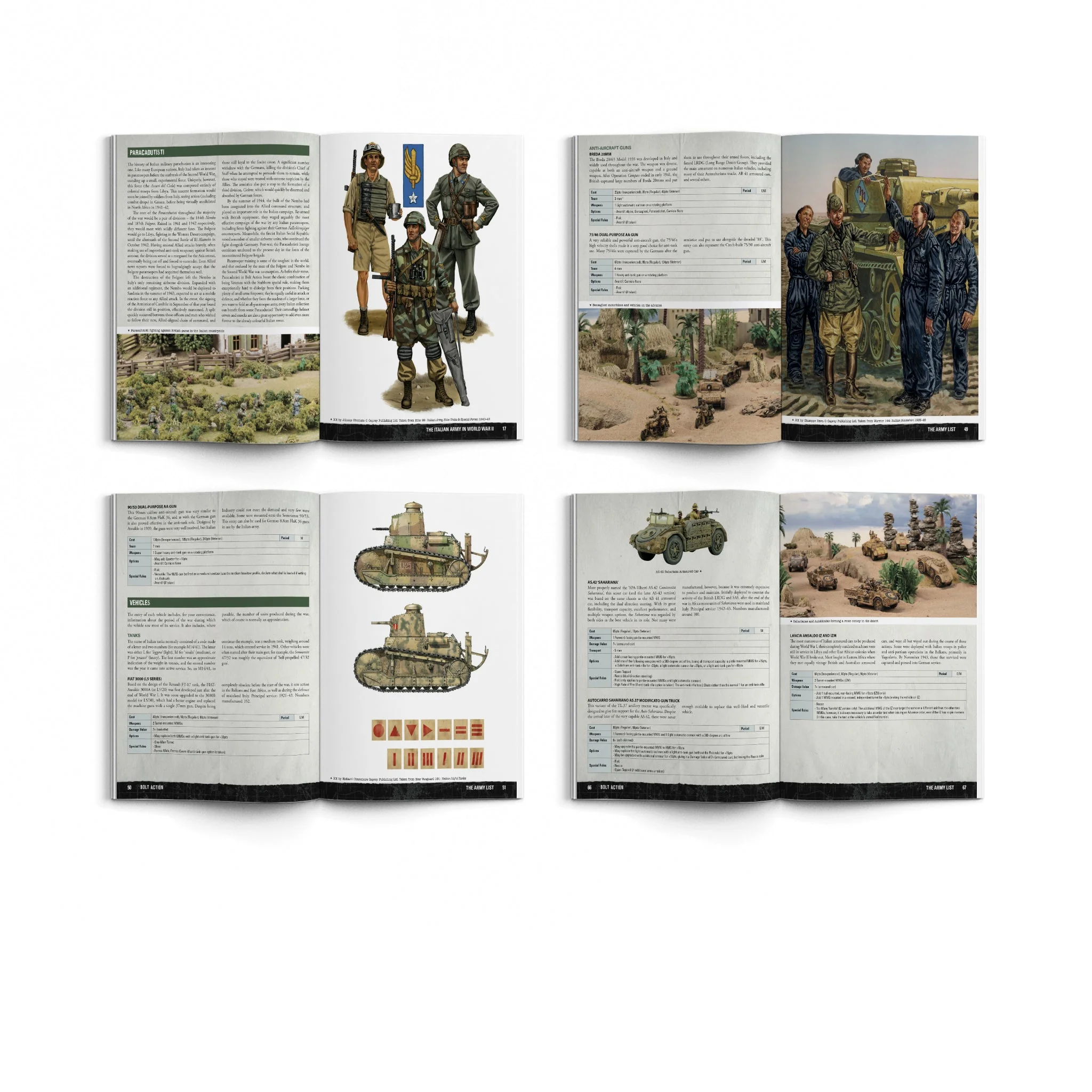 Armies Of Italy With 'Desert Lightning' Book Miniature - obrazek 4